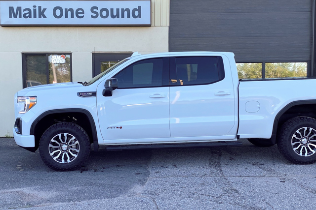 GMC 2021 Sierra 1500 with professional window tint in North Bay